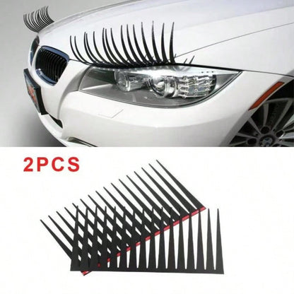 Car Eyelash Stickers Headlights Eyelash Stickers Personalized Stickers Cute Fake Eyelash Stickers