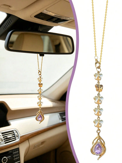 Car Hanging Ornament- Car Accessories Pendant 1pc Star Car Hanging Ornament, Crystal Butterfly Beaded Car Hanging Ornament, Gemstone Butterfly Car Hanging Ornament, Crystal Beaded