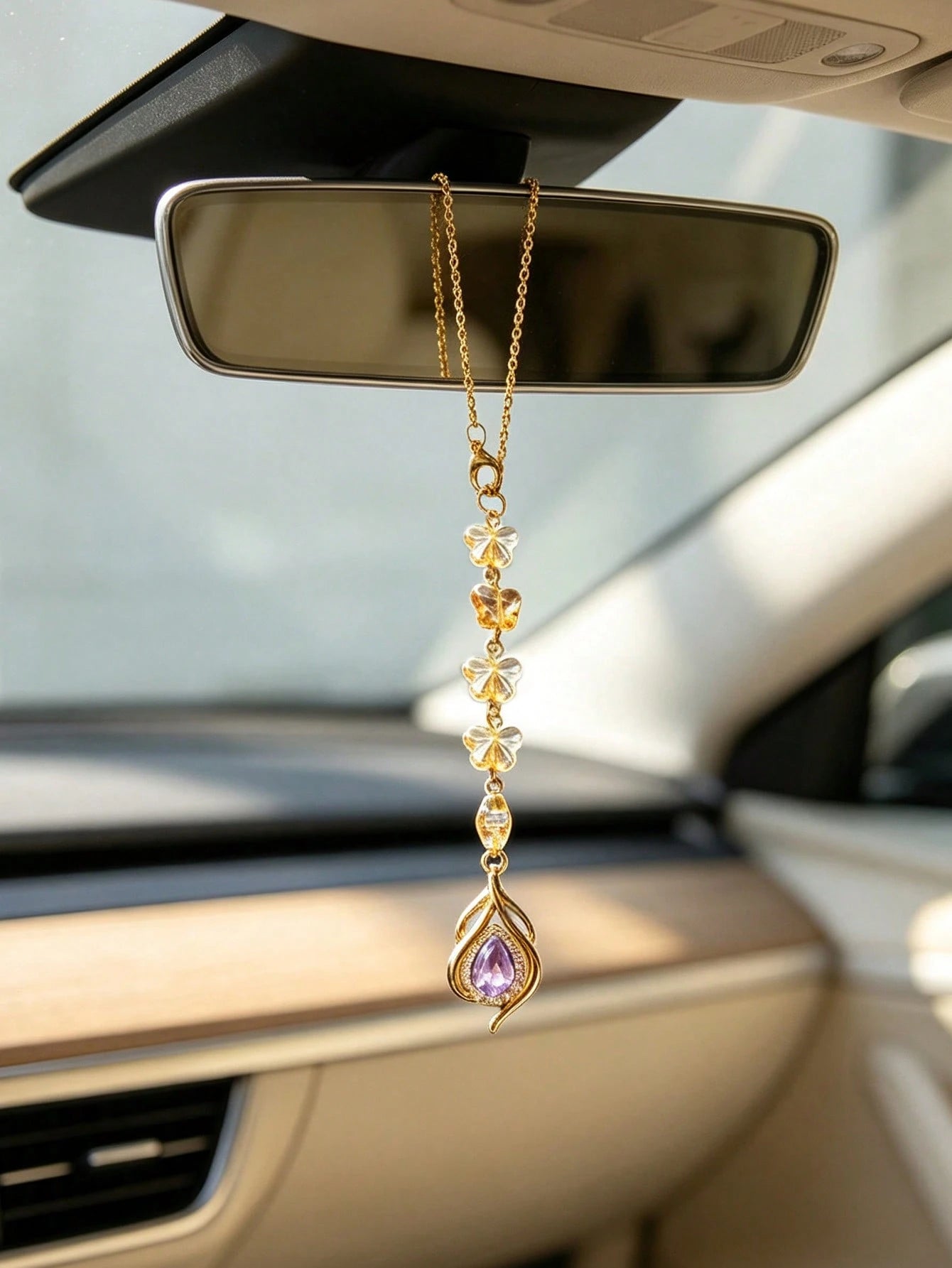Car Hanging Ornament- Car Accessories Pendant 1pc Star Car Hanging Ornament, Crystal Butterfly Beaded Car Hanging Ornament, Gemstone Butterfly Car Hanging Ornament, Crystal Beaded