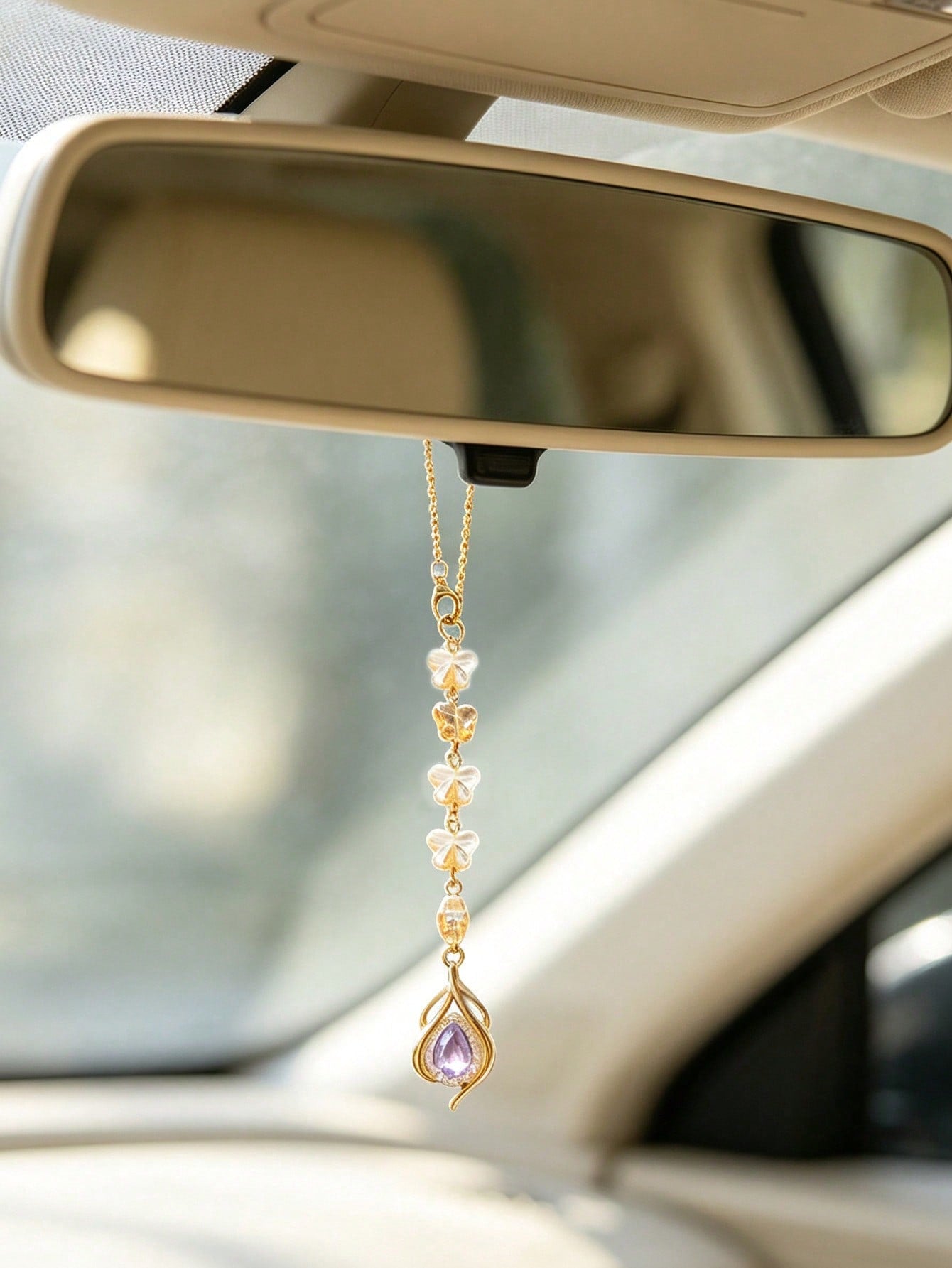 Car Hanging Ornament- Car Accessories Pendant 1pc Star Car Hanging Ornament, Crystal Butterfly Beaded Car Hanging Ornament, Gemstone Butterfly Car Hanging Ornament, Crystal Beaded