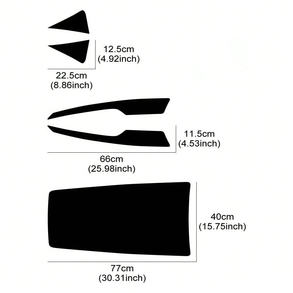 Car Hood Blackout Vinyl Sticker Front Bumper Vinyl Film Decal For Waterproof Auto Exterior Decoration Accessories