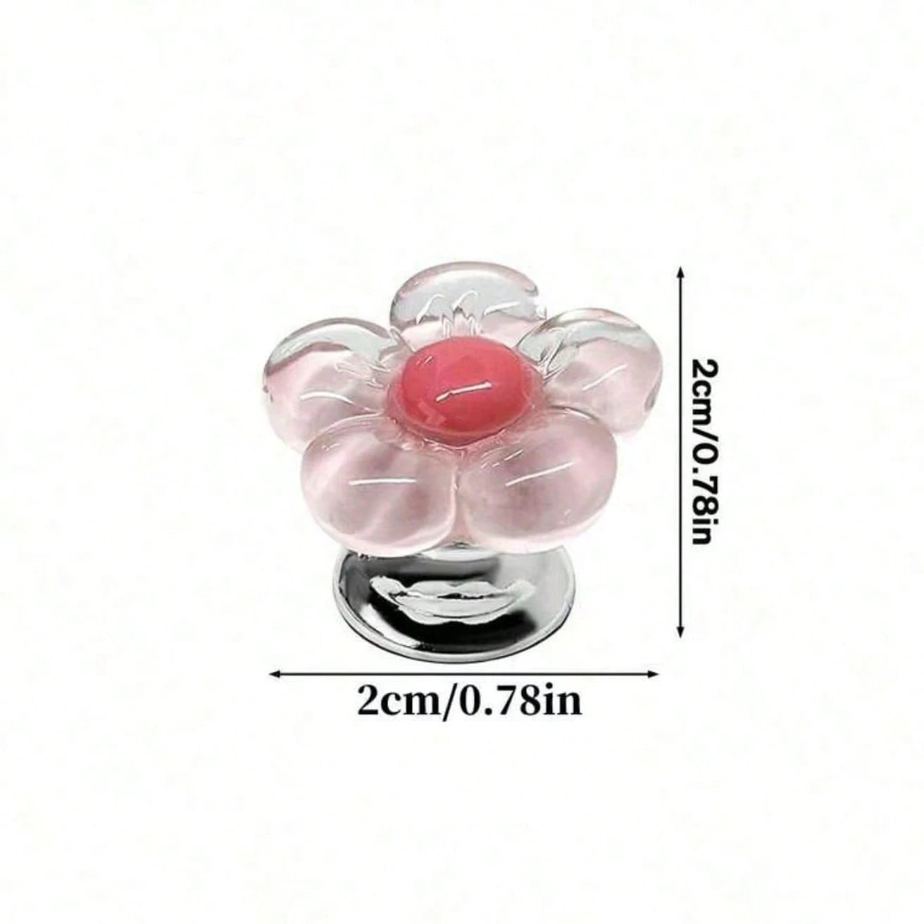 Car Interior Fresh Flower Start Button Decoration