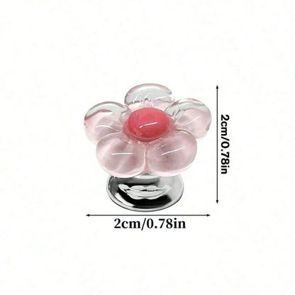 Car Interior Fresh Flower Start Button Decoration