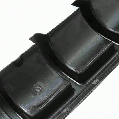 Car Rear Bumper Diffuser Lip 5 Fin Design, Universal Black Racing Spoiler Splitter, Compatible With Ford Mustang Camaro Challenger Charger Styling Accessories