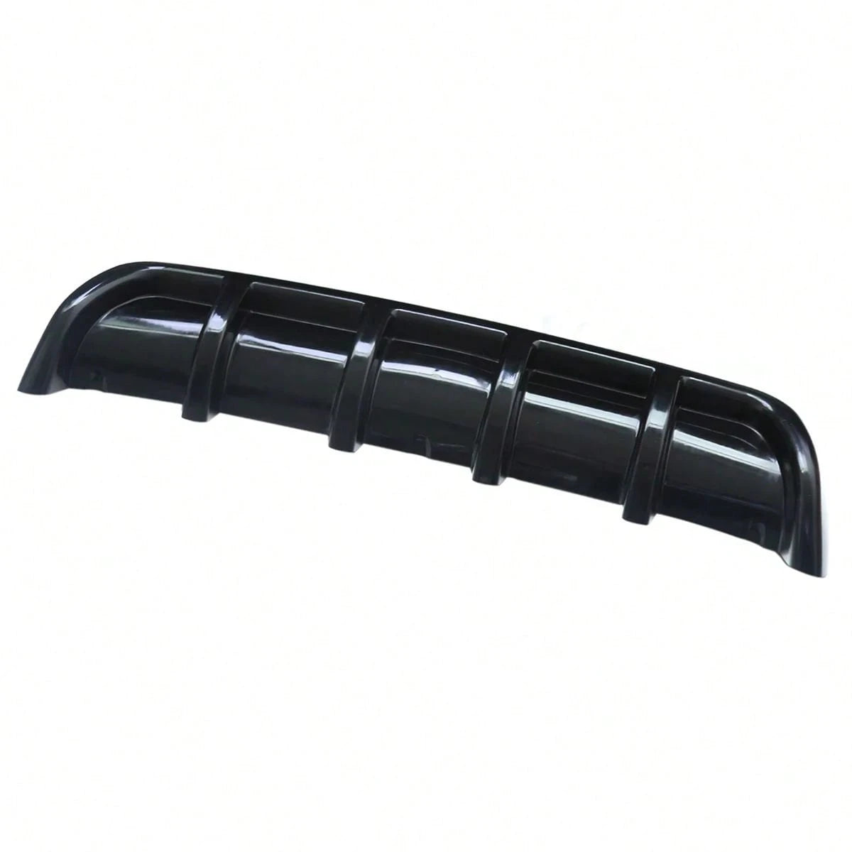 Car Rear Bumper Diffuser Lip 5 Fin Design, Universal Black Racing Spoiler Splitter, Compatible With Ford Mustang Camaro Challenger Charger Styling Accessories