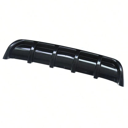 Car Rear Bumper Diffuser Lip 5 Fin Design, Universal Black Racing Spoiler Splitter, Compatible With Ford Mustang Camaro Challenger Charger Styling Accessories