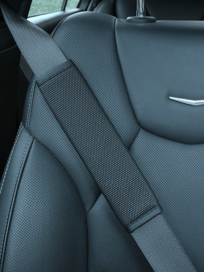 Car Seat Belt Shoulder Pad, Basketball Textured Embossed Dot Shaped Anti Slip Artificial Leather Seat Belt Cover, General Motors SUV Truck Wear-Resistant Shoulder Pad