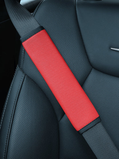Car Seat Belt Shoulder Pad, Basketball Textured Embossed Dot Shaped Anti Slip Artificial Leather Seat Belt Cover, General Motors SUV Truck Wear-Resistant Shoulder Pad