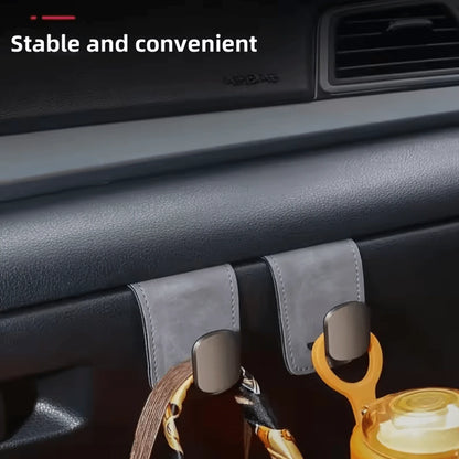 Car Seat Hook Passenger Storage Box Hook Metal Hook Suitable For High Load Capacity Luxury Velvet Large Capacity Car Handbag Hook