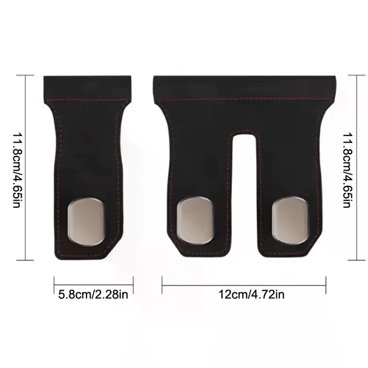 Car Seat Hook Passenger Storage Box Hook Metal Hook Suitable For High Load Capacity Luxury Velvet Large Capacity Car Handbag Hook