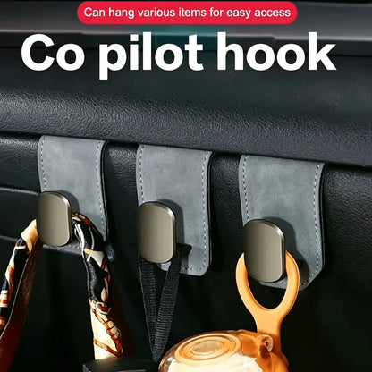 Car Seat Hook Passenger Storage Box Hook Metal Hook Suitable For High Load Capacity Luxury Velvet Large Capacity Car Handbag Hook
