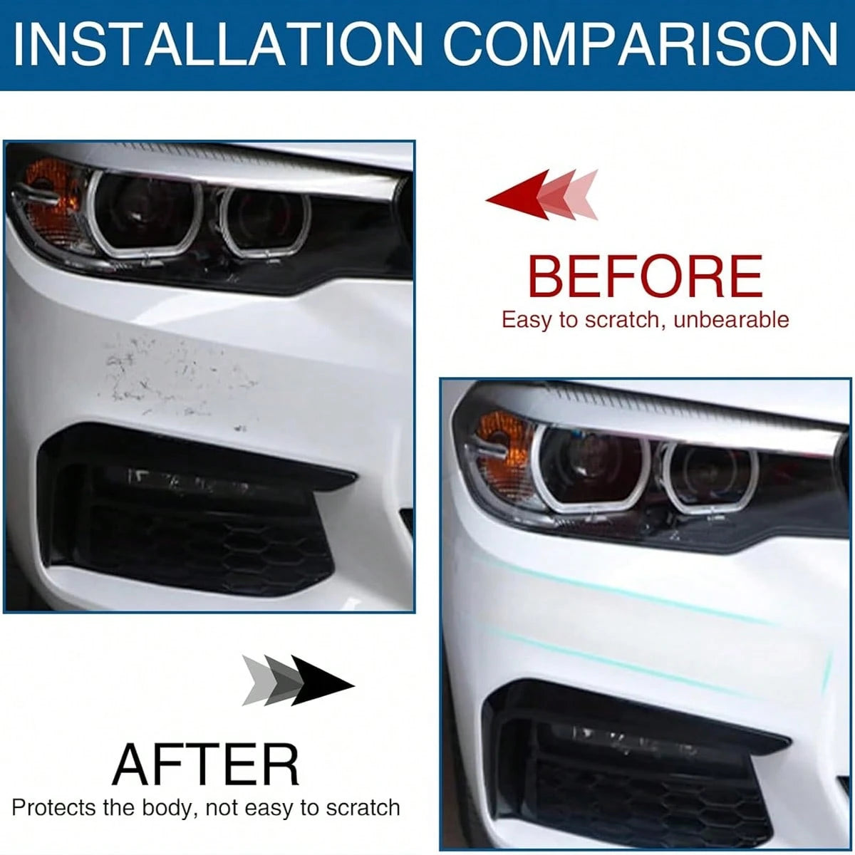Car Sill Anti-Collision Sticker (Transparent), Door Side Trunk Anti-Stampede Invisible Decoration, Paint Anti-Scratch Protection Device, Suitable For Most Cars, Auto Parts