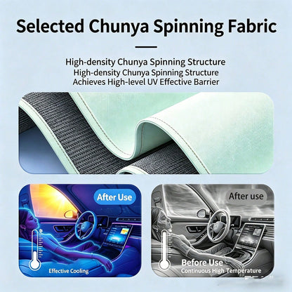 Car Sunshade, Front Windshield Sunshade, Heat Insulation Sunshade, Car Window Sunshade, Double-Layer Thickened Car Interior Sunshade