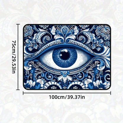 Car Trunk Cargo Pad, Mystery Eye Blue Pattern 1 Pack, Universal Trunk Pad For SUVs, Sedans Or Hatchbacks, Ideal For Outdoor Sports, Moving Boxes, Shopping And Optimizing Your Car Interior| Vehicle Ca
