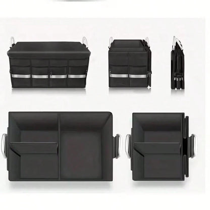 Car Trunk Storage Box- Portable Large Capacity Foldable Storage Bin Car Storage Box, Foldable Car Storage Bin, Rear Car Storage Bin