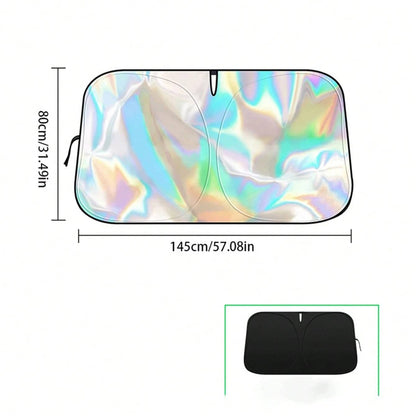 Car Windshield Sunshade, Summer Heat Insulation Sunshade, Foldable Front Window Sunshade, UV Protection, Interior Cooling, Suitable For Most Vehicles