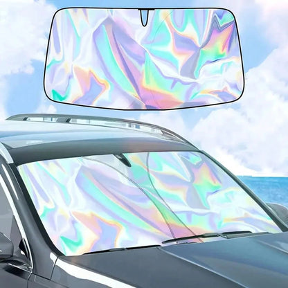 Car Windshield Sunshade, Summer Heat Insulation Sunshade, Foldable Front Window Sunshade, UV Protection, Interior Cooling, Suitable For Most Vehicles