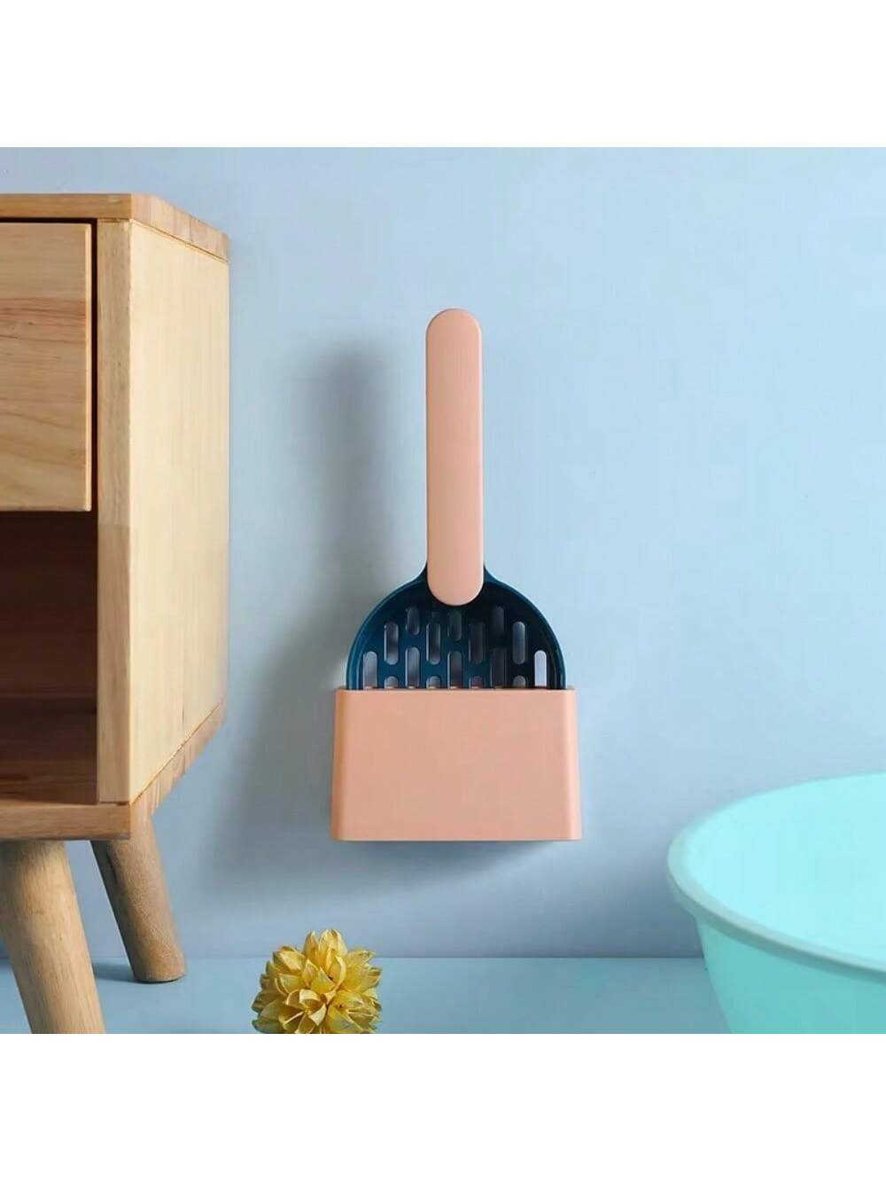Cat Litter Scoop Plastic Cat Litter Shovel With Base Self Cleaning Cat Litter Box Shovel Kitten Toilet Clean Tools Cat Supplies