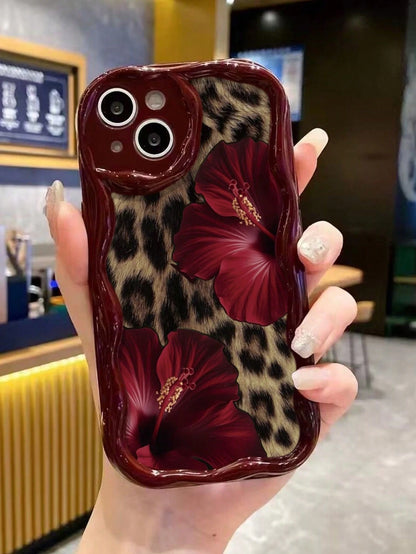 Cheetah,Leopard Print Leopard Print Cream Texture Soft Case Compatible With IPhone 17/17 Pro Max, 16/16 Pro/16 Pro Max, 15, XR, 7P/8P, P12 Pro Max, P13 Pro Max, P14 Pro Max, P13, P14, P11, P12, P14, X