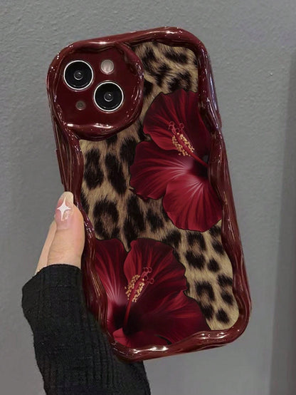 Cheetah,Leopard Print Leopard Print Cream Texture Soft Case Compatible With IPhone 17/17 Pro Max, 16/16 Pro/16 Pro Max, 15, XR, 7P/8P, P12 Pro Max, P13 Pro Max, P14 Pro Max, P13, P14, P11, P12, P14, X