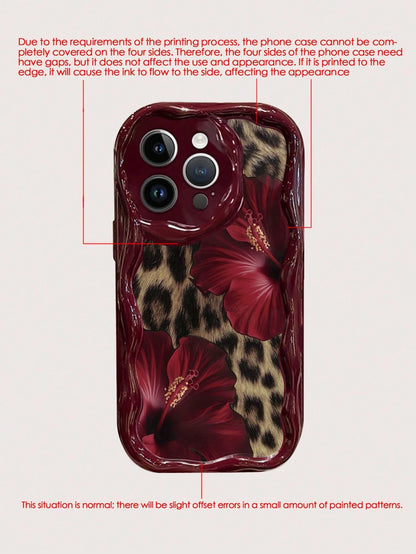 Cheetah,Leopard Print Leopard Print Cream Texture Soft Case Compatible With IPhone 17/17 Pro Max, 16/16 Pro/16 Pro Max, 15, XR, 7P/8P, P12 Pro Max, P13 Pro Max, P14 Pro Max, P13, P14, P11, P12, P14, X