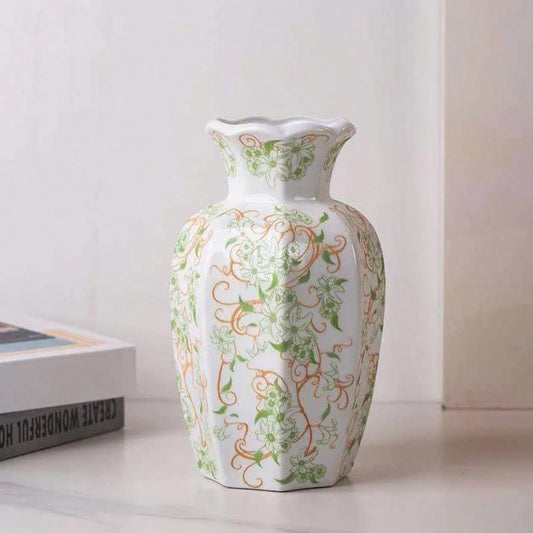 Chinese Blue And White Porcelain Retro Entrance Hall Vase, High-End Ceramic Flower Vase Home Decor, Floral Arrangement And Hydroponic Fresh Flowers