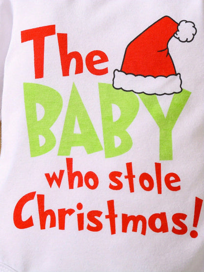 Christmas Baby Boy Girl Outfit Infant The Baby Who Christmas Outfit Romper Furry Suspender Pants Xmas Gifts