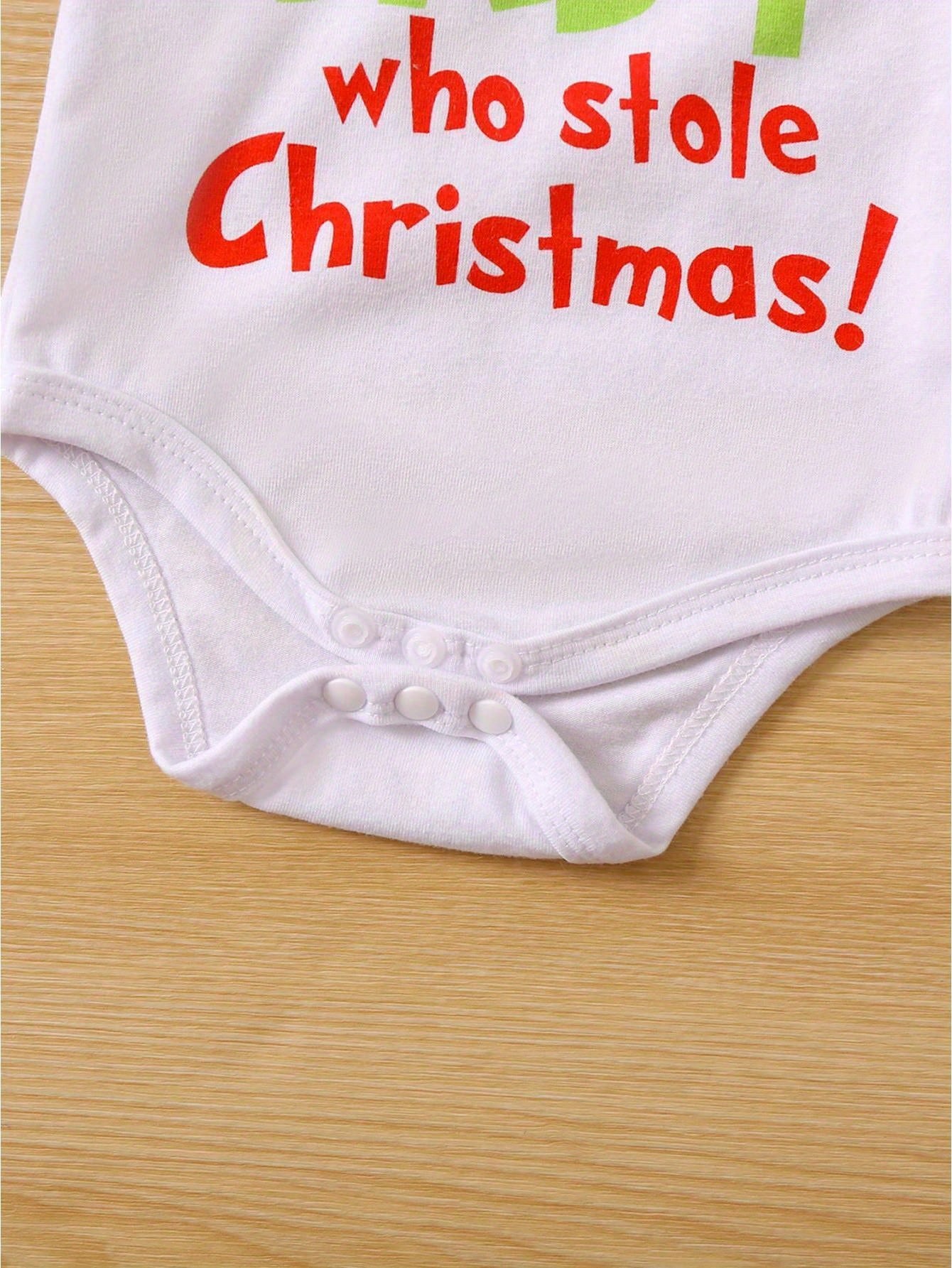 Christmas Baby Boy Girl Outfit Infant The Baby Who Christmas Outfit Romper Furry Suspender Pants Xmas Gifts
