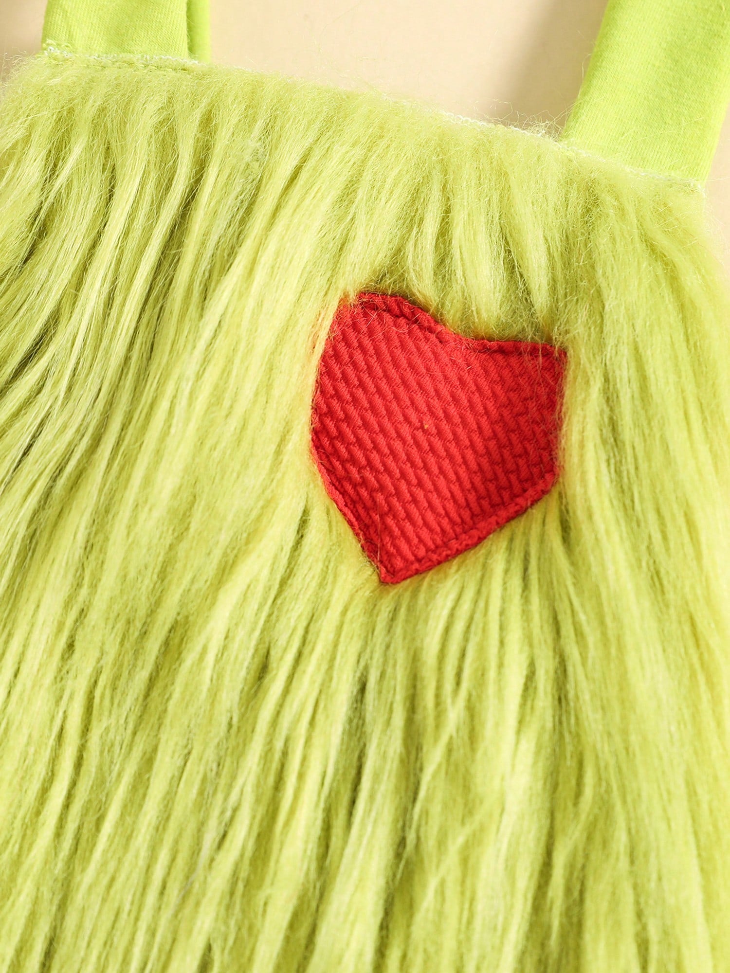 Christmas Baby Costumes Baby Girl Outfit Furry Sleeveless Romper Headband Leg Warmer Green Monster Cosplay Costume