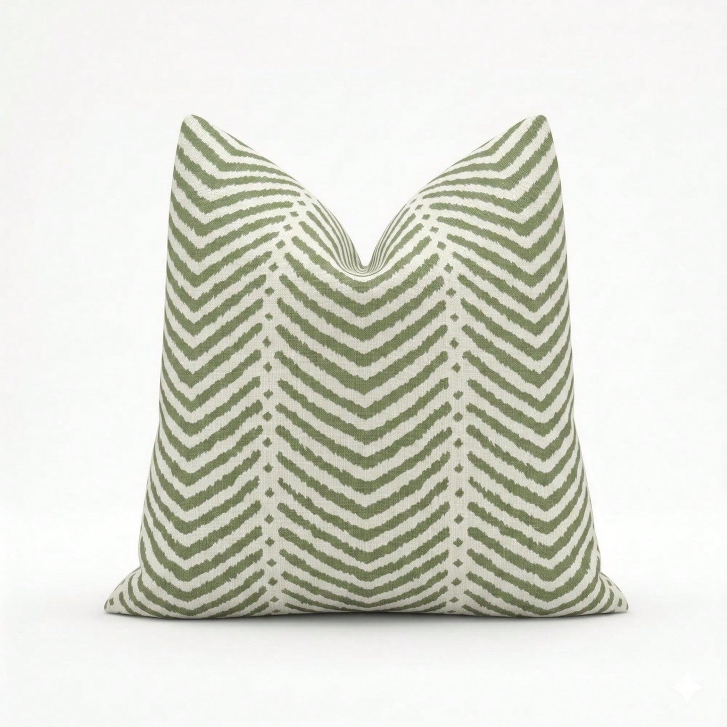 CKnight Schumacher La Jolla Verde Pillow Cover – Green Stripe IndoorOutdoor Performance Throw Pillow