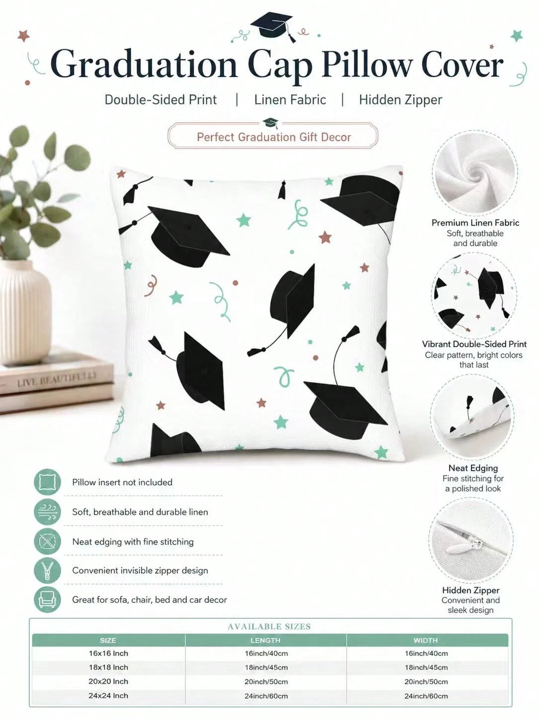 CKnight Schumacher La Jolla Verde Pillow Cover – Green Stripe IndoorOutdoor Performance Throw Pillow