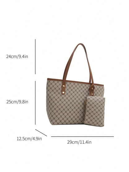 Classic Elegant Handbag, Women's Tote Bag, High-Quality Material, Valentine's Day Gift,Business Professional Women