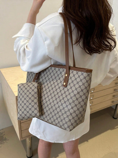 Classic Elegant Handbag, Women's Tote Bag, High-Quality Material, Valentine's Day Gift,Business Professional Women