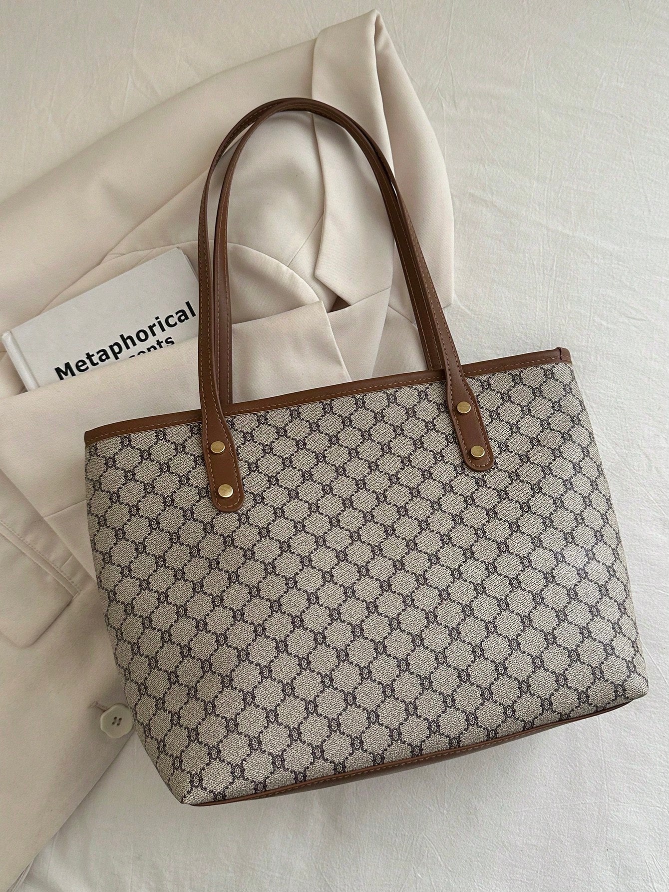 Classic Elegant Handbag, Women's Tote Bag, High-Quality Material, Valentine's Day Gift,Business Professional Women