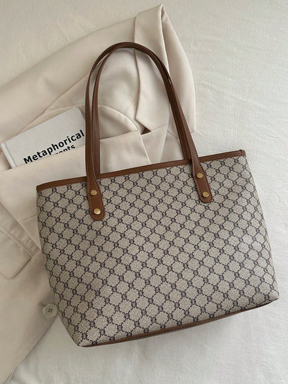 Classic Elegant Handbag, Women's Tote Bag, High-Quality Material, Valentine's Day Gift,Business Professional Women