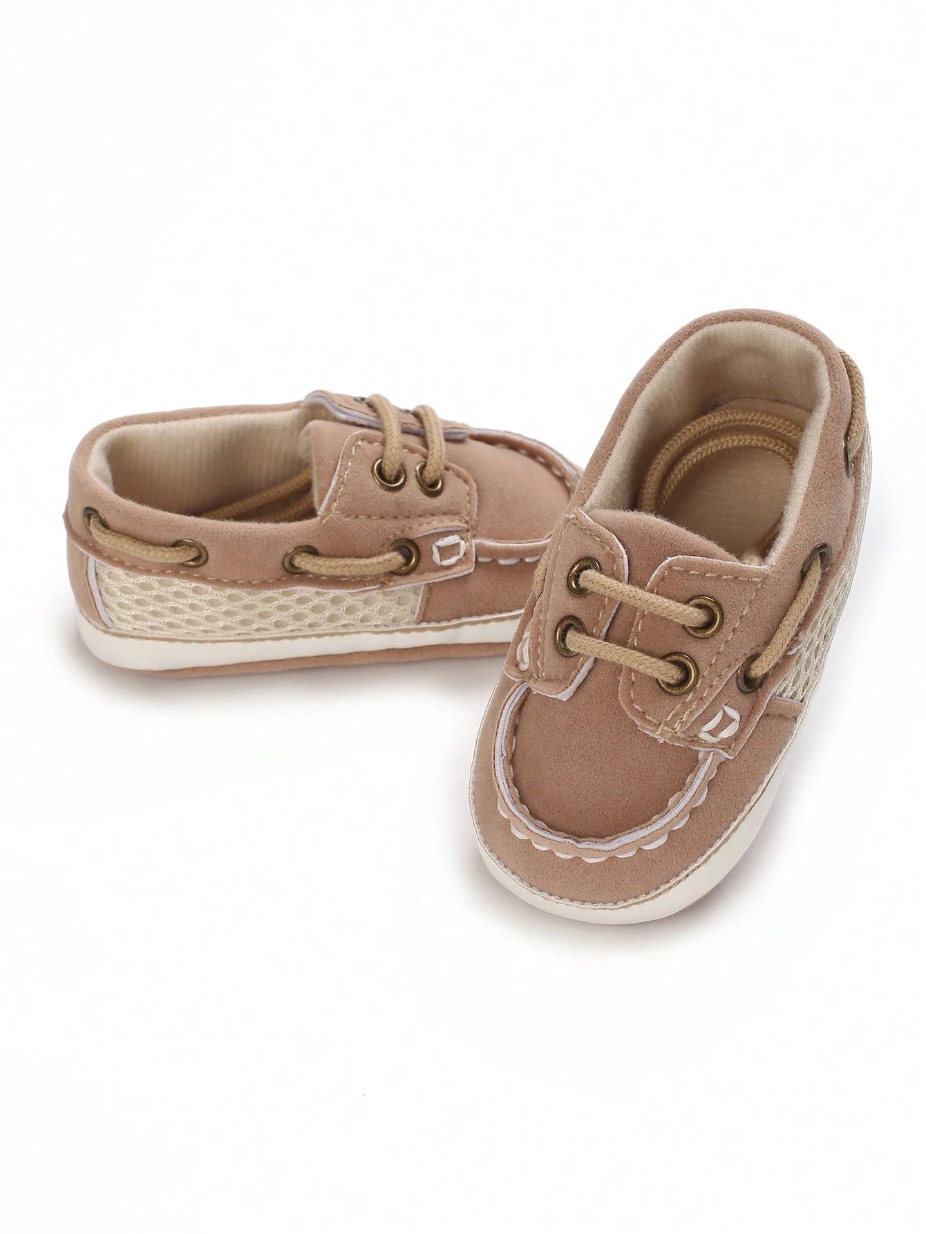 Classic Infant Boys Lace-Up Casual Sports Shoes Soft Sole Comfortable Walking Shoes