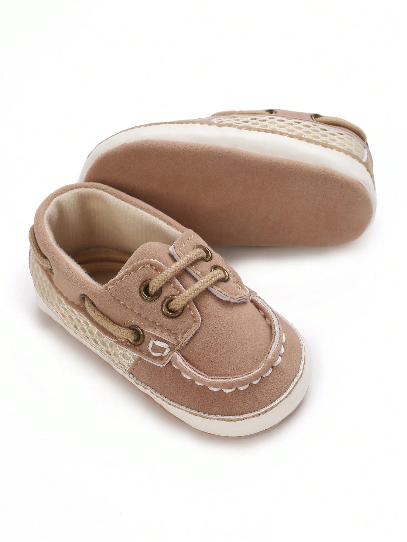 Classic Infant Boys Lace-Up Casual Sports Shoes Soft Sole Comfortable Walking Shoes