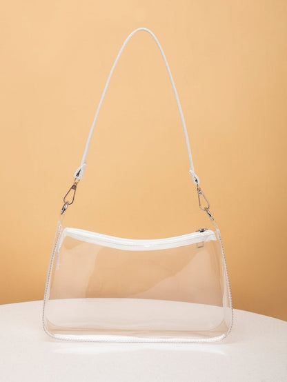 Clear Bag, Stadium Approved 12 X 12 X 6 Clear Transparent Purse Bag For Concerts Sports Events Festivals, Waterproof, Sandproof Transparent Bag, Beach Sports Picnic Snacks Clear Purse For Women