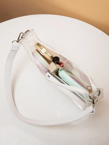 Clear Bag, Stadium Approved 12 X 12 X 6 Clear Transparent Purse Bag For Concerts Sports Events Festivals, Waterproof, Sandproof Transparent Bag, Beach Sports Picnic Snacks Clear Purse For Women