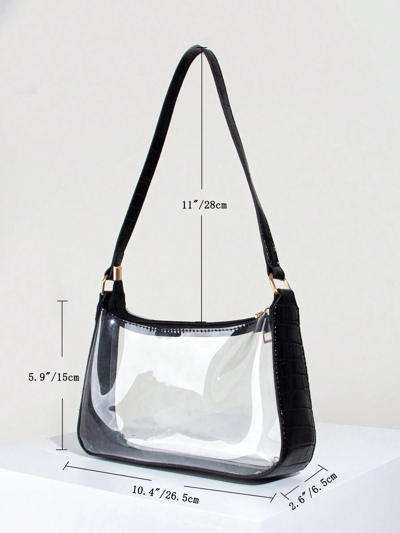 Clear Bag, Stadium Approved 12 X 12 X 6 Clear Transparent Purse Bag For Concerts Sports Events Festivals, Beach Bags
