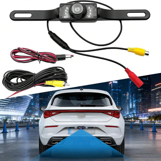 CMOS Car Rear View Backup Parking Reverse Camera Back HD Vision Waterproof 7 LED