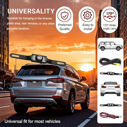 CMOS Car Rear View Backup Parking Reverse Camera Back HD Vision Waterproof 7 LED