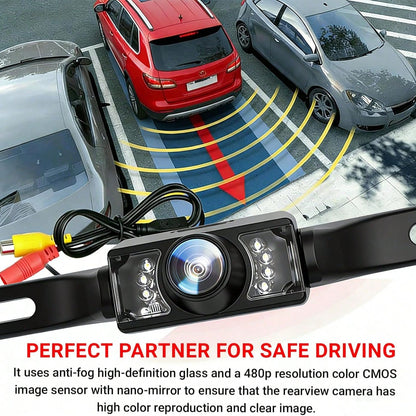 CMOS Car Rear View Backup Parking Reverse Camera Back HD Vision Waterproof 7 LED