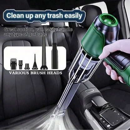 Cordless Handheld Car Vacuum Cleaner, Mini Portable Wireless Auto Vacuum, Lightweight & Mini Compact Design, Easy Carry Car Interior Cleaner, Washable Filter, 6 Accessories Kit, Multi-Nozzle, Car Acce