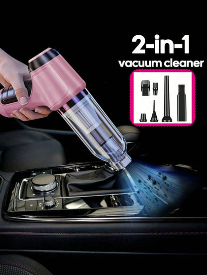 Cordless Handheld Car Vacuum Cleaner, Mini Portable Wireless Auto Vacuum, Lightweight & Mini Compact Design, Easy Carry Car Interior Cleaner, Washable Filter, 6 Accessories Kit, Multi-Nozzle, Car Acce