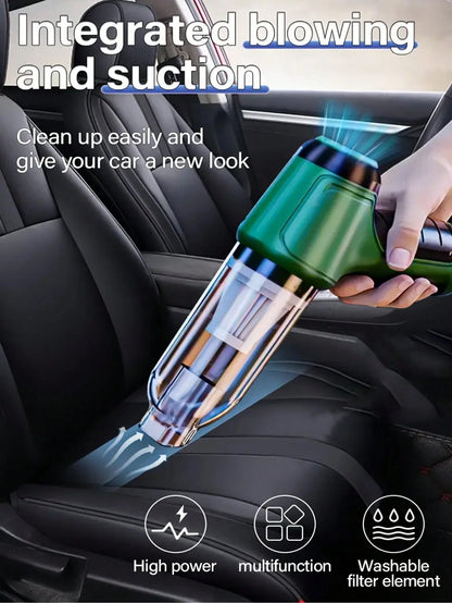 Cordless Handheld Car Vacuum Cleaner, Mini Portable Wireless Auto Vacuum, Lightweight & Mini Compact Design, Easy Carry Car Interior Cleaner, Washable Filter, 6 Accessories Kit, Multi-Nozzle, Car Acce