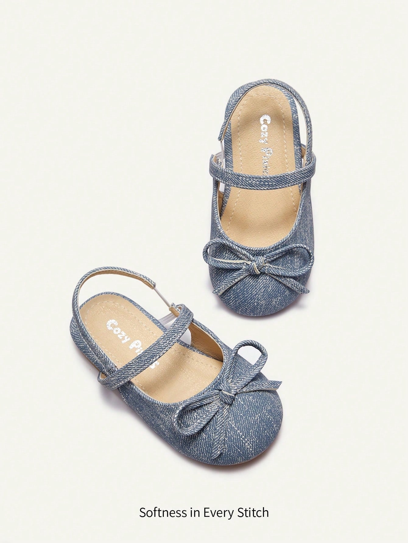 Cozy Pixies Fashionable Versatile Casual Party Fun Princess Style Cute Bow Mule Shoes Princess Wedding Season College Style Girl Baby Flat Shoes Holiday Season
