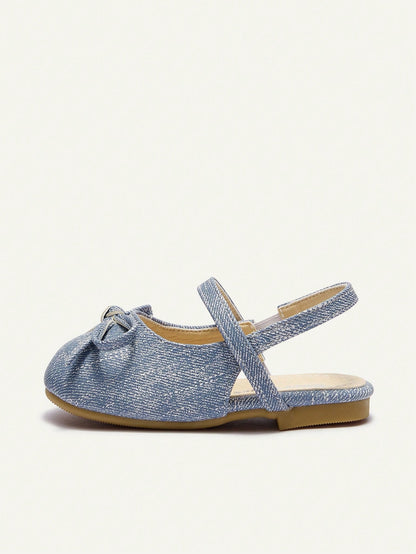 Cozy Pixies Fashionable Versatile Casual Party Fun Princess Style Cute Bow Mule Shoes Princess Wedding Season College Style Girl Baby Flat Shoes Holiday Season