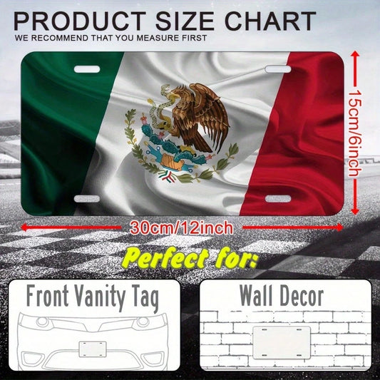 CP2D Flat- Old Fashion Mexican Aluminum Wall Hanging Decorative Sign- 12x 6inch,Easy To Install, Multi-Purpose Metal Sign Home, Room And Place Decoration, Home Decoration