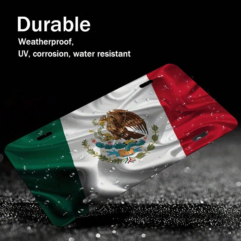 CP2D Flat- Old Fashion Mexican Aluminum Wall Hanging Decorative Sign- 12x 6inch,Easy To Install, Multi-Purpose Metal Sign Home, Room And Place Decoration, Home Decoration